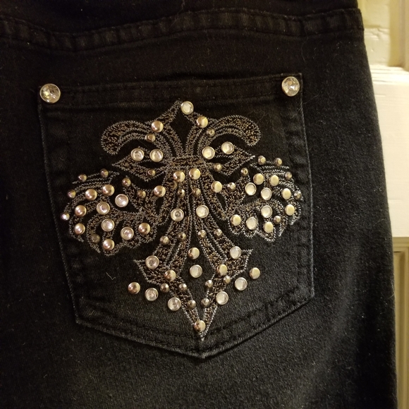 J & P Fashion black denim  jeans - Picture 5 of 8